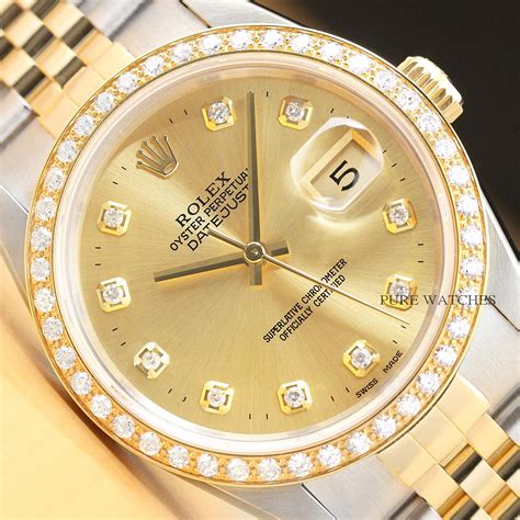 rolex yellow gold diamond|18k gold Rolex watch prices.